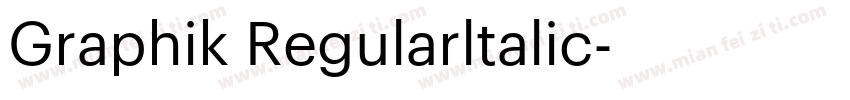 Graphik Regularltalic字体转换